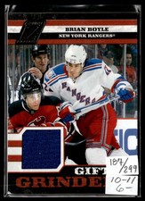 2010-11 Panini Zenith Gifted Grinders Scraps Jerseys Brian Boyle 187/299 New