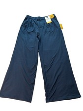 Member's Mark Women's Modern Wide Leg Trouser Size Medium, Navy Blue