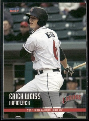 Erich Weiss 2017 Indianapolis Indians Team Set Card