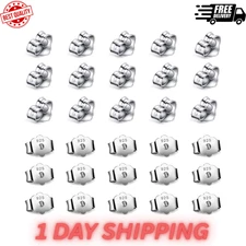30Pcs/15 Pairs 925 Sterling Silver Earring Backs Replacement Secure Ear Locking