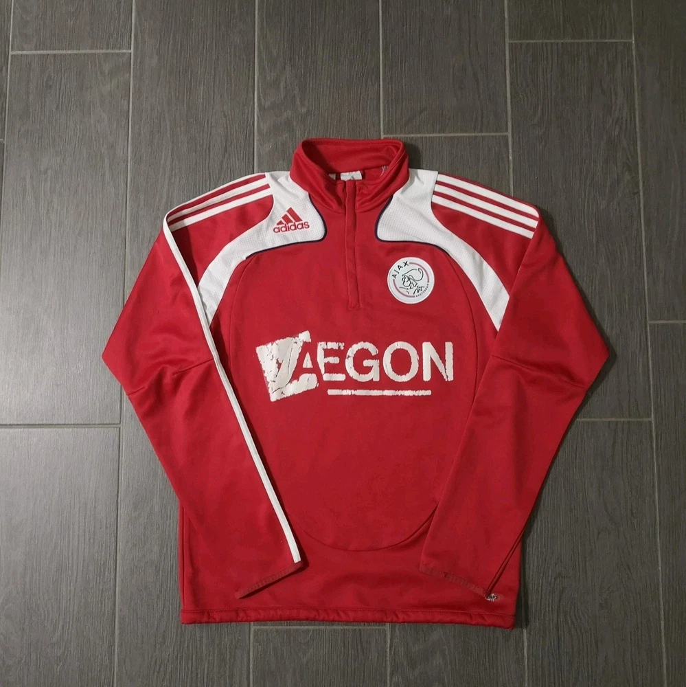 Vintage Retro 2009/10 Ajax Amsterdam Trainingsjacke Größe: S Fußball Streatwear