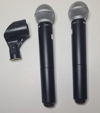 Shure BLX2/SM58 Wireless Handheld Transmitters Pair H10 Band 542-572 MHz