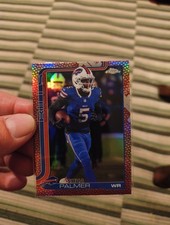 2025 Topps Chrome Joshua Palmer Football pig skin  Bills Star