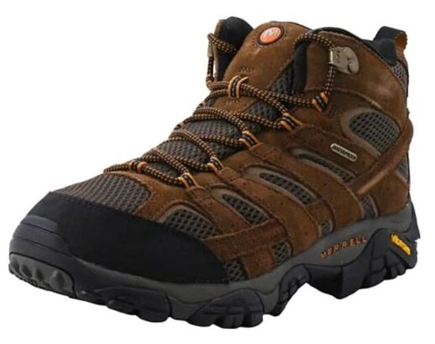 Men's Moab 2 Mid Waterproof Hiking Boot 10 Wide Earth