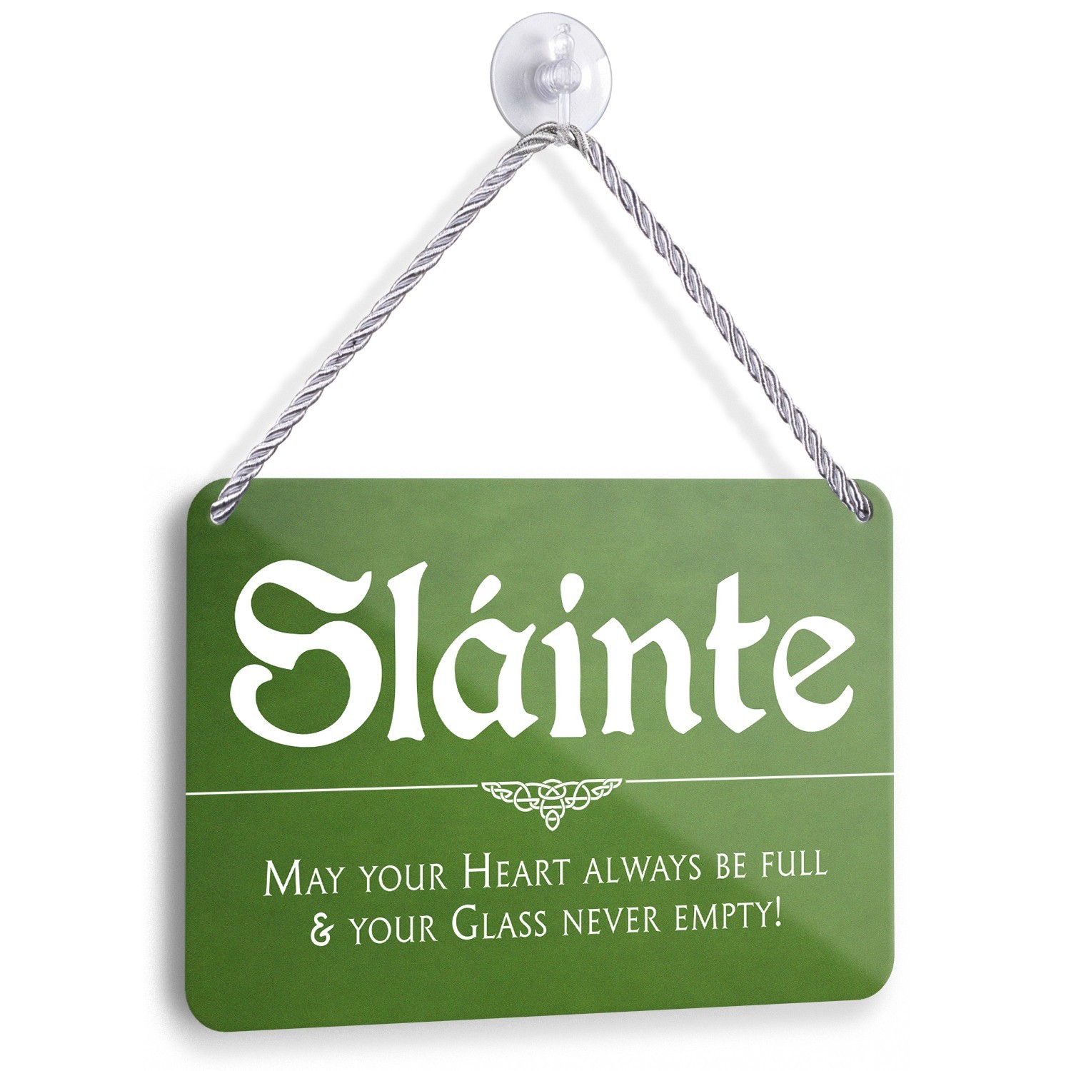 Blechschild SLÁINTE Irisch 18x12cm Pub Bar Irland Geschenk für St. Patrick's Day
