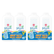 4X Johnson's Baby Powder Classic Cornstarch 500g Original Talc Pack