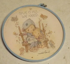HTF Vintage Hallmark Photo Keychain Betsy Clark Love is All We Need New Old Stoc