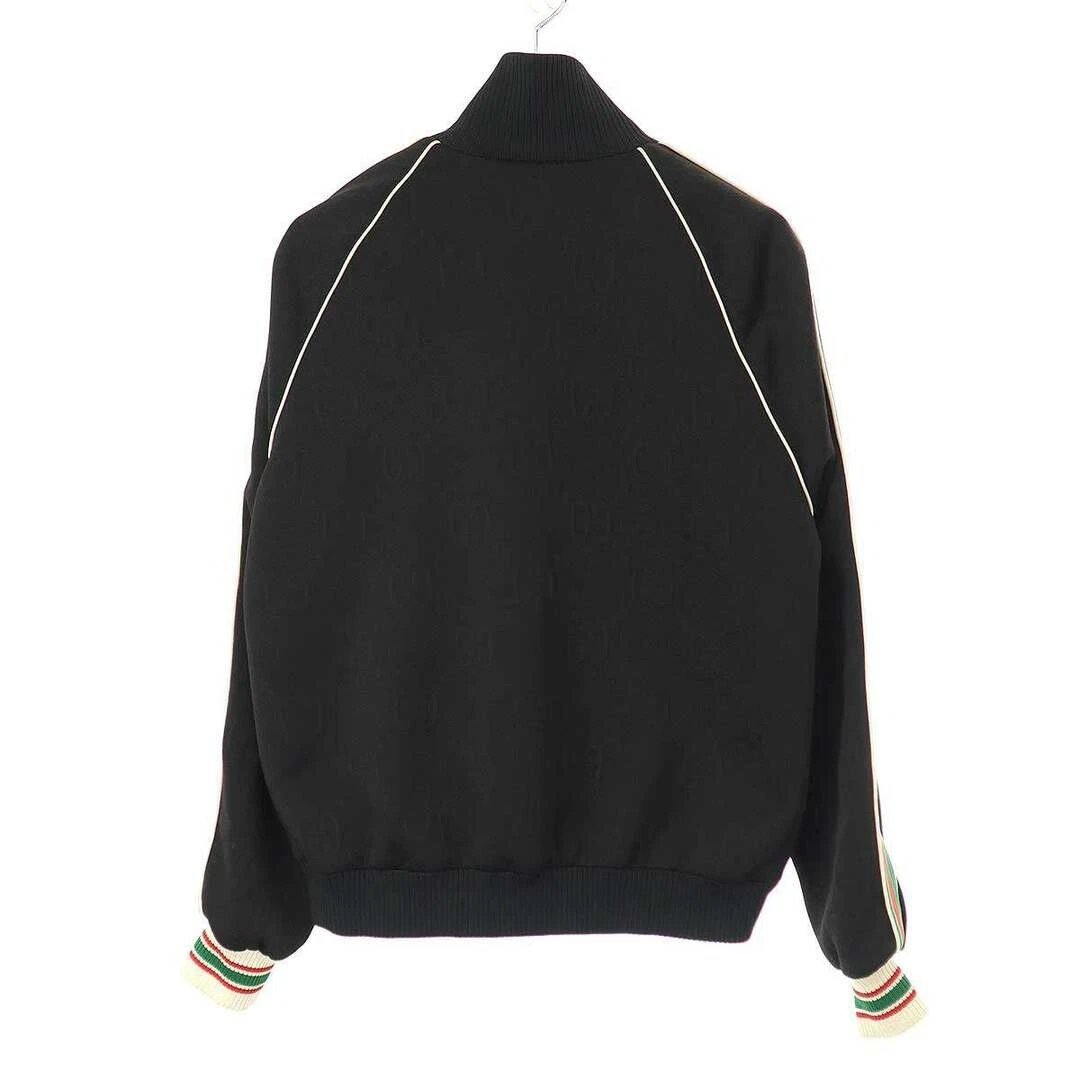 Gucci GG Jersey Jacquard Giacca Zip 662270 XJDE9 Nero S Usato0