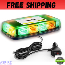 Green Amber 72led Roof Top Strobe Lights High Visibility Emergency Greenamber