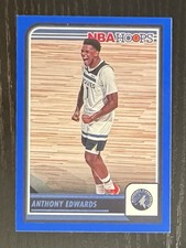 2023-24 Panini NBA Hoops Blue Anthony Edwards #189 Minnesota Timberwolves