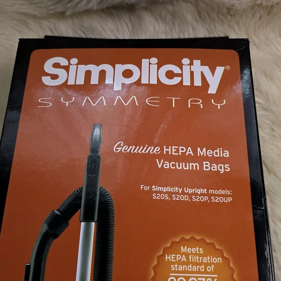 Simplicity Genuine Symmetry S20S, S20D, S20P, S20UP Vacuum Bags Hepa-6pk +1  - Image 2 of 4