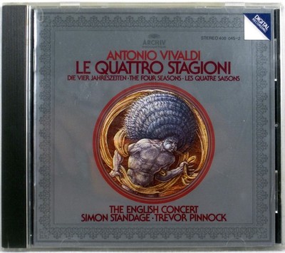ARCHIV Vivaldi 4 SEASONS Standage PINNOCK  (CD FULL SILVER, W Germany) 400 045-2