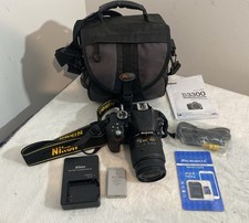 Nikon D3300 24.2MP Digital SLR Camera - Black w/ 18-55mm Lens, Battery,Charger