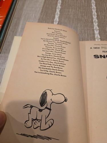 Hard Cover Book Snoopy a Peanuts book by Charles M. Schulz c1958 - Picture 5 of 6