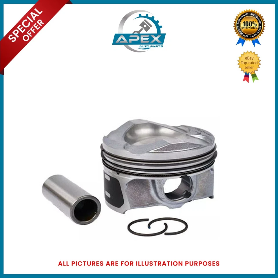 PISTON WITH RINGS SIZE STD X4 FORD 1.5 DIESEL M8DB C-MAX GRAND CMAX GALAXY - Image 3 of 4