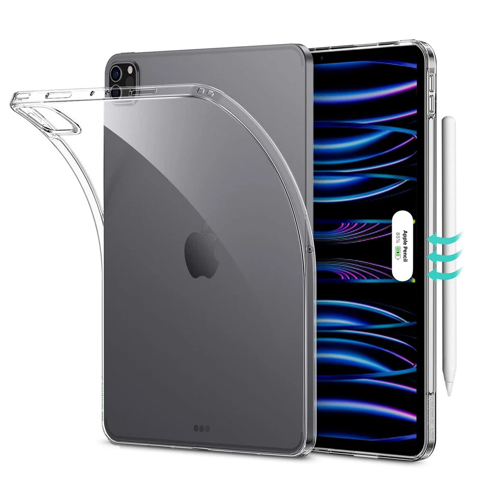For iPad Pro 6th/5th/4th Gen 12.9 inch Case Clear TPU Shockproof Slim Back Cover - Image 2 of 4