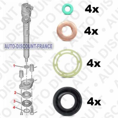 Kit Joints Injecteur 1.6 HDI TDCI - Compatible Peugeot Citroën Berlingo C3 C4 206 207 Etc.