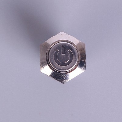 12mm 12V Latching Push Button Black Metal LED Power Momentary Switch W$6