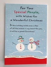for two special people with wonderful wishes for a CHRISTMAS greeting card