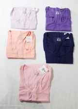 Sexy Basics Women's 5 Pack Racerback PowerFlex Tank Tops BL1 Pastels Medium NWT
