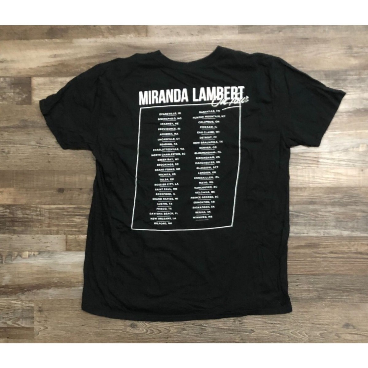 激レアMiranda Lambert REVOLUTION TOUR Tシャツ Miranda Lambert On Tour Concert T Shirt Double Sided Adult