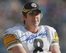 Signed 8x10 TOMMY MADDOX  Pittsburgh Steelers photo w/Show Ticket