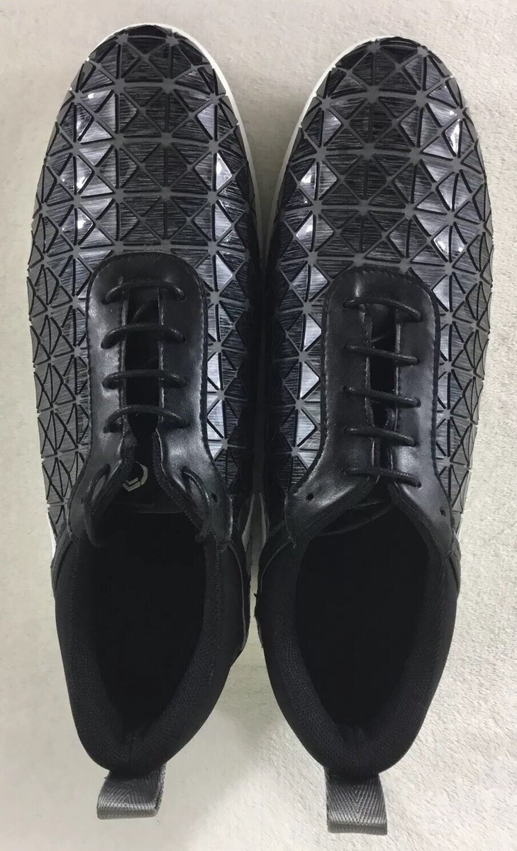 Kicko Fashion Sneakers Men's 8 Black Gray White Optic Lace Up