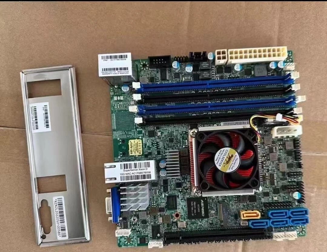 For Supermicro X10SDV-16C-TLN2F ITX Server Motherboard XEON D1581