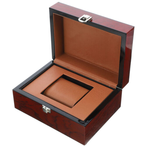 Store Watch Case Wood Jewelry Chest Bracelet Gift Box Wooden Watch Organizer - Foto 1 di 12