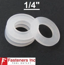 1/4" Nylon Flat Washers (Choose Qty) 11/16" OD  .065 Thick