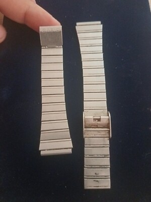 Rare pulsera Casio LCD B-715L 18mM Japan bracelet FOR QUARTZ  watch used