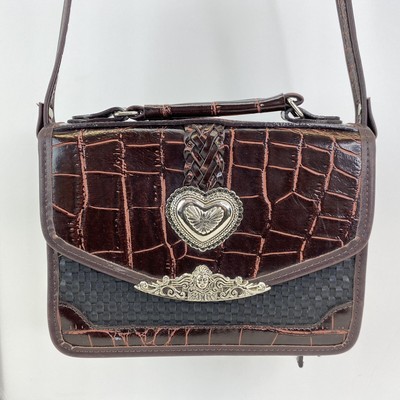 black brown crossbody purse