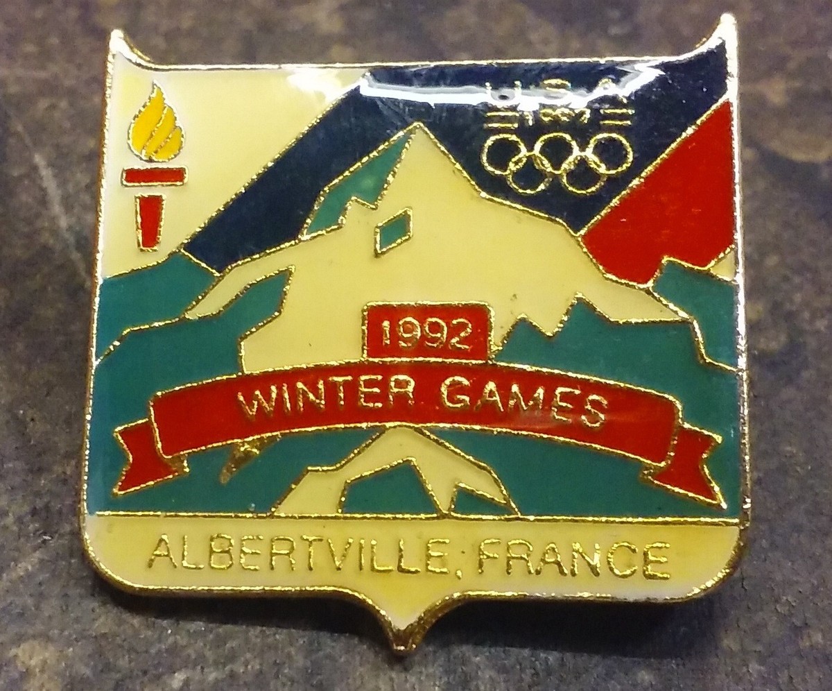 Insigne épinglette Revers - Équipe USA - Jeux Olympiques Albertville 1992 - État-major