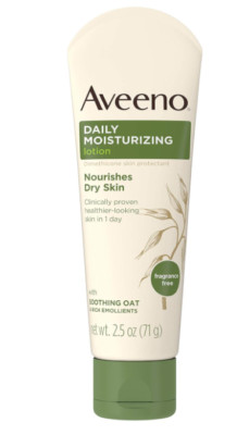 NEW Aveeno Daily Moisturizing Body Lotion, Fragrance-Free, 2.5 fl. oz