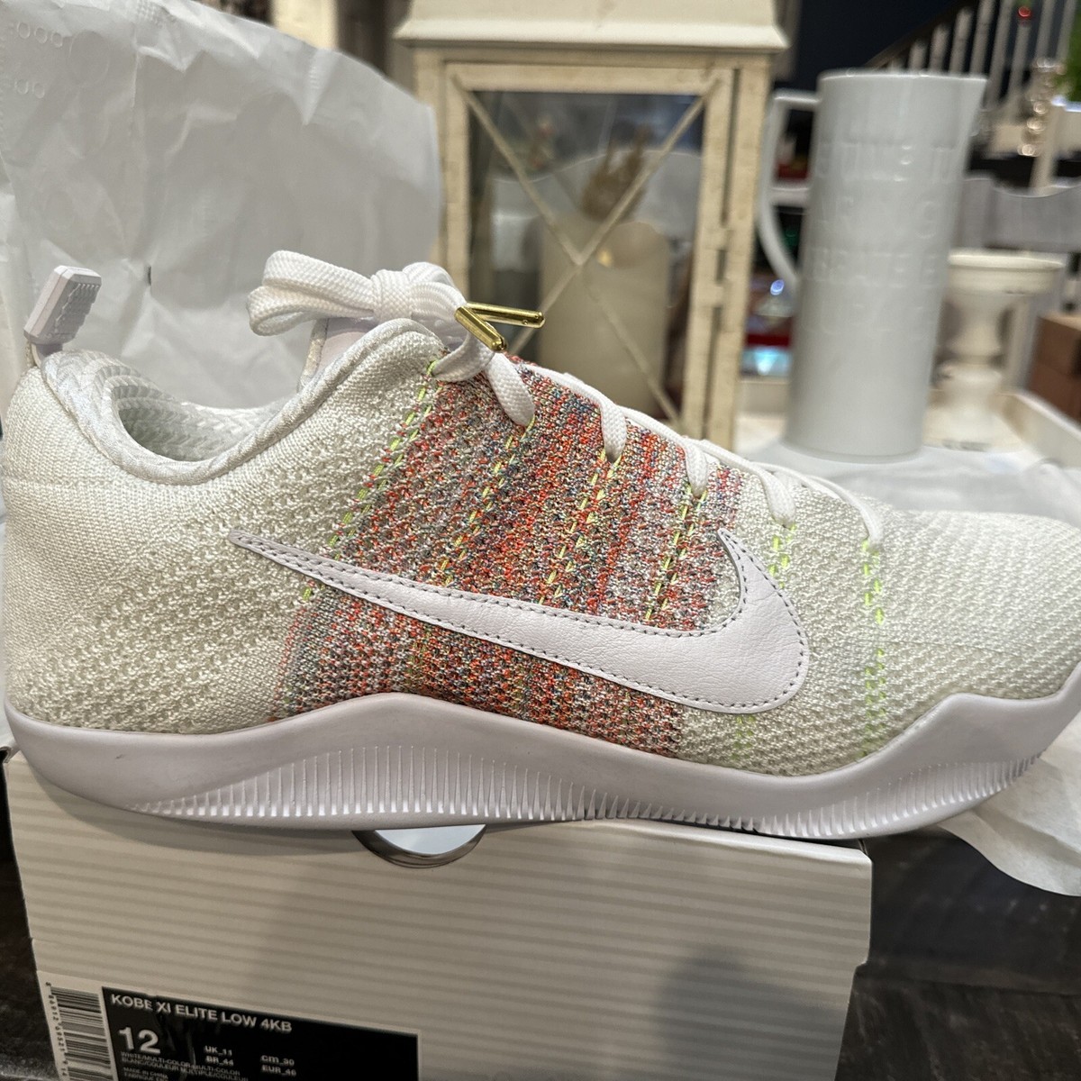 Size 12 - Nike Kobe 11 Elite 4KB Low White Horse | eBay