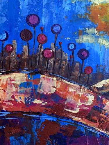 Oil Painting A Chidhood Dream V. Zadorozhnya Unframed Original Art nAAA3330 - Picture 5 of 14