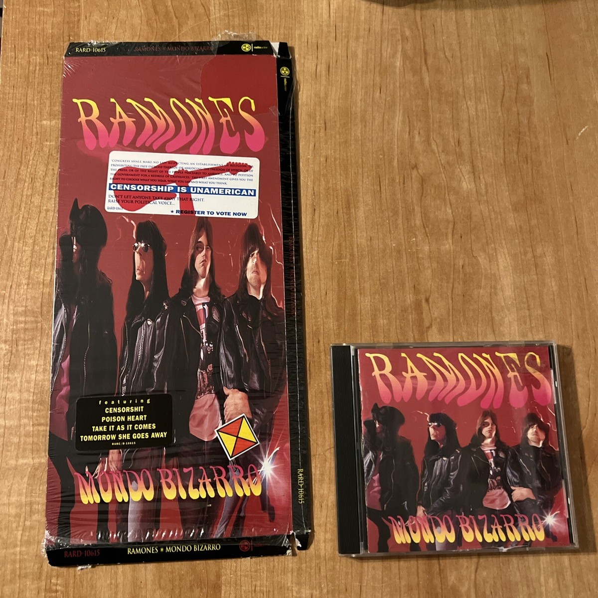 The Ramones Mondo Bizarro CD LongBox + CD W/ Most Wrap & Hype