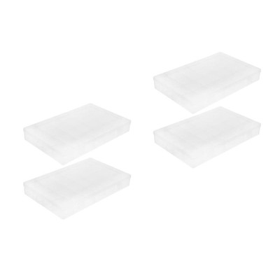  4 PCs Clear Plastic Organizer Box Divider Box Multifunktionaler
