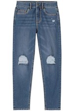HUDSON Girl's Mom Fit Stretch Denim Jean True Blue