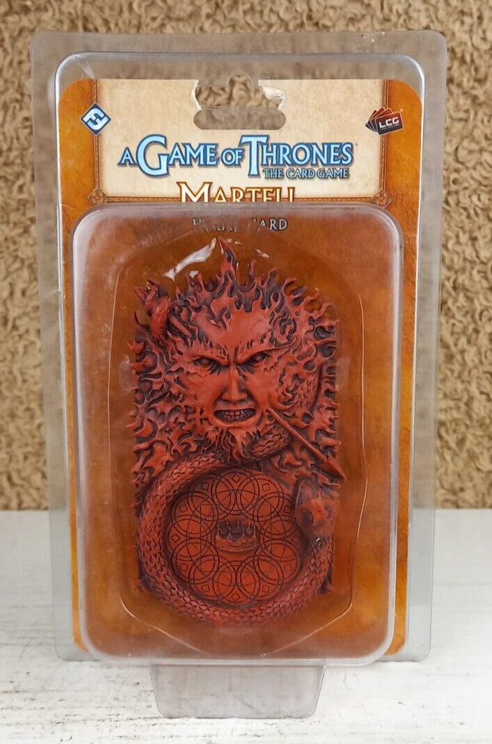 A Game of Thrones LCG The Card Game MARTELL HOUSE CARD 5"" 3D Resin NEW
