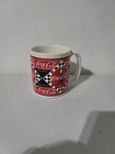 Vintage Coca-Cola “Drink Coca-Cola” Coffee Mug Cup 1995 Checkered Flag