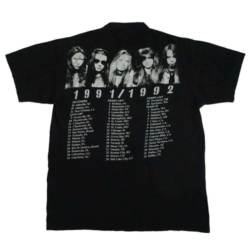 90s Skid Row Shirt Tour Concert No Frills 1990s vintage concert t-shirt, vintage, single stitch, B+ condition