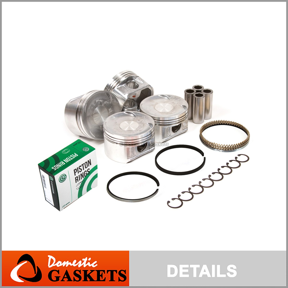 Pistons and Rings fit 98-02 Honda Accord Acura CL Vtec F23A SOHC
