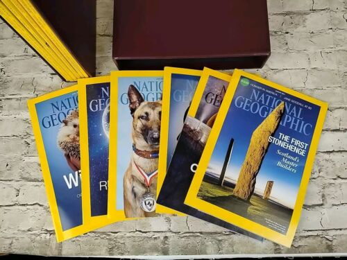 National Geographic Magazine lot of twelve 2014 set slip covers/cases included - Picture 2 of 4