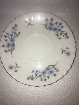 Vintage Richmond Blue Rock Bone China große Suppe Coupe Untertasse sehr guter Zustand 16 cm