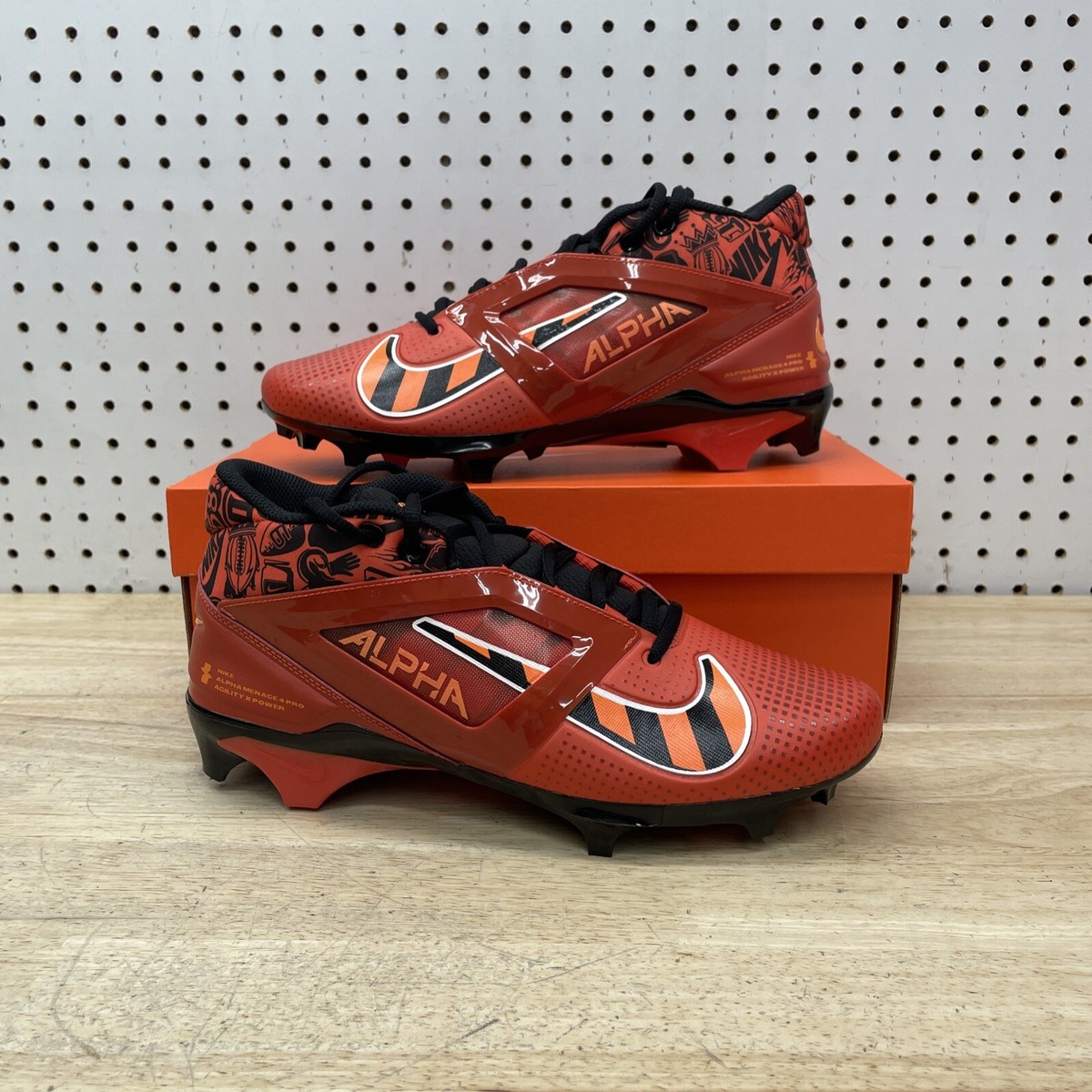 Nike Alpha Menace 4 Pro NRG Picante Red Black Football  display picture 1