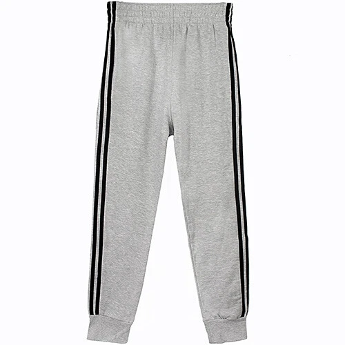 Grey sweatpants hotsell with black stripe