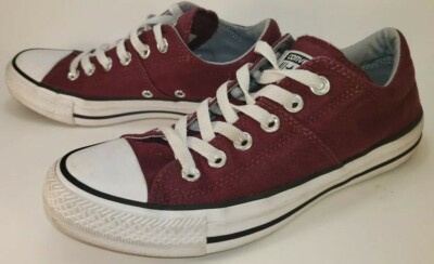 Converse All Star Women's Athletic Shoes Sneakers Size 7M 37.5EU Garnet & White