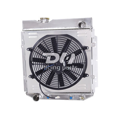 3 Row Radiator&Shroud&Fan For Ford 60-65 Falcon Ranchero Comet/65-66 Mustang L6