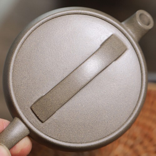 Big Mouth Tea Pot For Pu'er Tea Full Handmade Hanwa Pot Marked Zisha Qingduan - Picture 11 of 12